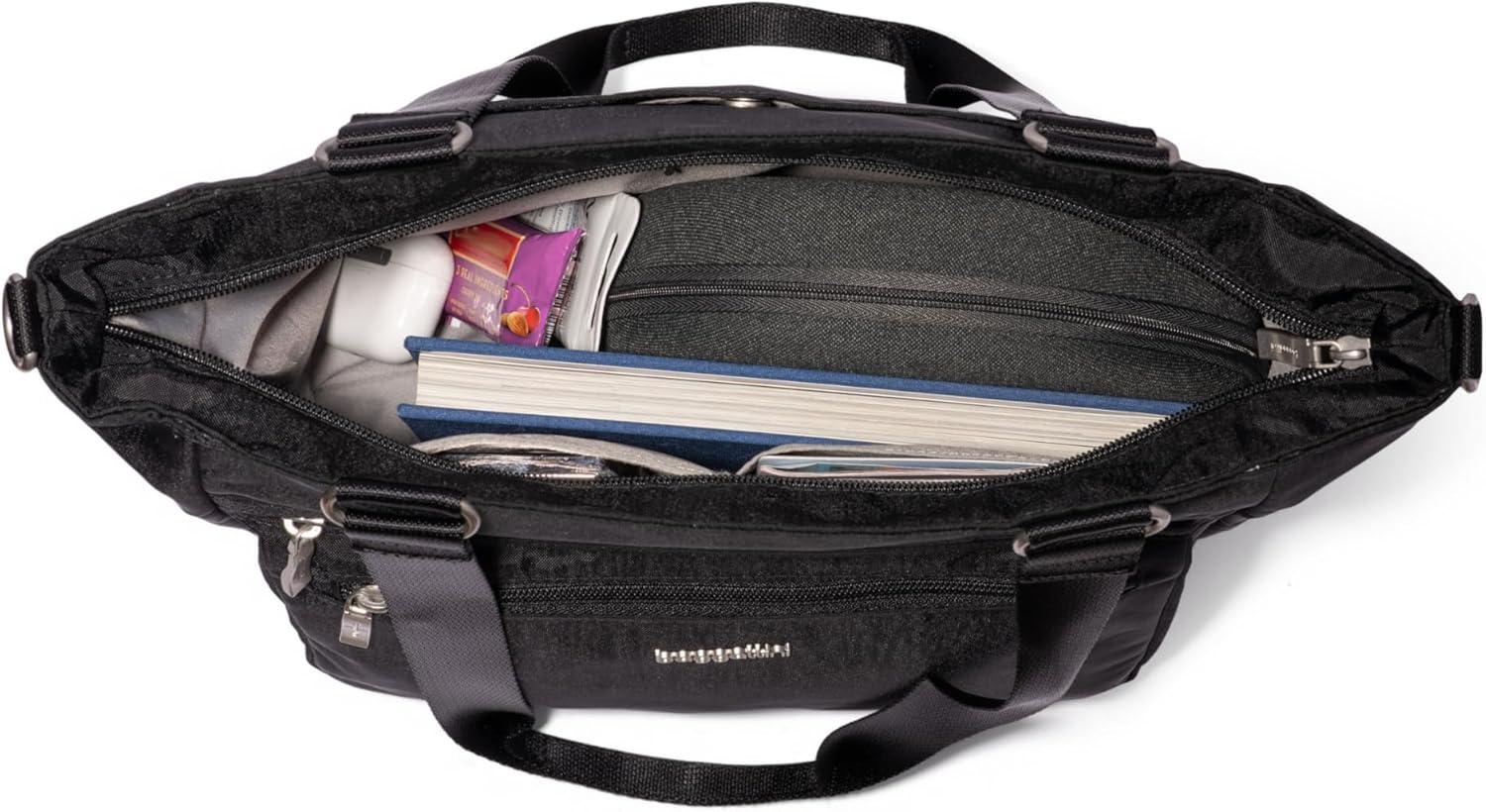 imageBaggallini Modern Everyday Shopper Tote153quot x116 Tote WomenLightweight Work Travel Carry on BagStone Heritage