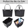 imageBaggallini Breeze Tote9quotx18quot Lightweight Washable Shoulder Eva Durable Beach BagEva Black