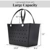 imageBaggallini Breeze Tote9quotx18quot Lightweight Washable Shoulder Eva Durable Beach BagEva Black