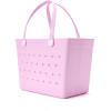 imageBaggallini Breeze Tote9quotx18quot Lightweight Washable Shoulder Eva Durable Beach BagEva Hibiscus Pink