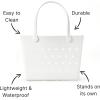 imageBaggallini Breeze Tote9quotx18quot Lightweight Washable Shoulder Eva Durable Beach BagEva White
