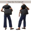 imageBaggallini Carryall Laptop ToteMedium 12x19 Inch Travel Crossbody Shoulder BagMidnight Blossom Print