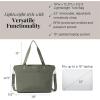 imageBaggallini Carryall Laptop ToteMedium 12x19 Inch Travel Crossbody Shoulder BagThyme