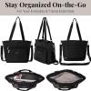 imageBaggallini Modern Everyday Shopper Tote153quot x116 Tote WomenLightweight Work Travel Carry on BagBlack