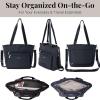imageBaggallini Modern Everyday Shopper Tote153quot x116 Tote WomenLightweight Work Travel Carry on BagFrench Navy