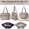 imageBaggallini Modern Everyday Shopper Tote153quot x116 Tote WomenLightweight Work Travel Carry on BagSterling Shimmer