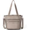 imageBaggallini Modern Everyday Shopper Tote153quot x116 Tote WomenLightweight Work Travel Carry on BagSterling Shimmer