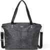 imageBaggallini Carryall Laptop ToteMedium 12x19 Inch Travel Crossbody Shoulder BagMidnight Blossom Print