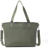 imageBaggallini Carryall Laptop ToteMedium 12x19 Inch Travel Crossbody Shoulder BagThyme