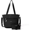 imageBaggallini Modern Everyday Shopper Tote153quot x116 Tote WomenLightweight Work Travel Carry on BagBlack