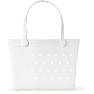 imageBaggallini Breeze Tote9quotx18quot Lightweight Washable Shoulder Eva Durable Beach BagEva White