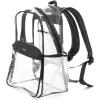 imageBaggallini Clear Backpack  Lightweight Large 115x 155x 6 Inch Clear BagBlack