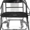 imageBaggallini Clear Backpack  Lightweight Large 115x 155x 6 Inch Clear BagBlack