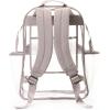 imageBaggallini Clear Backpack  Lightweight Large 115x 155x 6 Inch Clear BagGray