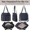imageBaggallini Everywhere Tote125quot x139 Tote WomenLightweight Work Travel Carry on BagFrench Navy