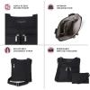 imageBaggallini Horizon Crossbody Bags for Women 10x105 Lightweight WaterResistant Nylon RFID Purse Handbag wWristlet IncludedApple