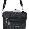 imageBaggallini Modern Pocket Crossbody Bag for Women 85quotx85quot Handbag Purse with RFID Lightweight WaterResistantMidnight Blossom Print