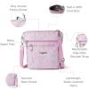 imageBaggallini Modern Pocket Crossbody Bag for Women 85quotx85quot Handbag Purse with RFID Lightweight WaterResistantPink Blossom