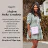 imageBaggallini Modern Pocket Crossbody Bag for Women 85quotx85quot Handbag Purse with RFID Lightweight WaterResistantPink Blossom