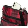 imageBaggallini Modern Pocket Crossbody Bag for Women 85quotx85quot Handbag Purse with RFID Lightweight WaterResistantRed Buffalo Plaid