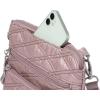 imageBaggallini Modern Pocket Crossbody Bag for Women 85quotx85quot Handbag Purse with RFID Lightweight WaterResistantRose Metallic Quilt