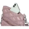 imageBaggallini Modern Pocket Crossbody Bag for Women 85quotx85quot Handbag Purse with RFID Lightweight WaterResistantRose Metallic Quilt