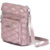 imageBaggallini Modern Pocket Crossbody Bag for Women 85quotx85quot Handbag Purse with RFID Lightweight WaterResistantRose Metallic Quilt