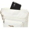 imageBaggallini Modern Pocket Crossbody Bag for Women 85quotx85quot Handbag Purse with RFID Lightweight WaterResistantWhite