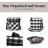 imageBaggallini Modern Pocket CrossbodyBlack White Gingham