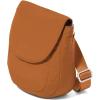 imageBaggallini Swift Flap Mini 63quot X7quot Lightweight Small Travel Purse with Crossbody Strap and RFIDBlite Caramel