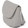 imageBaggallini Swift Flap Mini 63quot X7quot Lightweight Small Travel Purse with Crossbody Strap and RFIDBlite Silver Sand