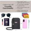 imageBaggallini Take Two Rfid5x725quot Lightweight Small Phone Wallet Crossbody BagNylon Travel PurseBlack Cheetah Emboss