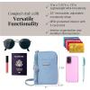 imageBaggallini Take Two Rfid5x725quot Lightweight Small Phone Wallet Crossbody BagNylon Travel PurseCornflower