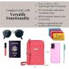 imageBaggallini Take Two Rfid5x725quot Lightweight Small Phone Wallet Crossbody BagNylon Travel PurseFlamingo