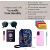 imageBaggallini Take Two Rfid5x725quot Lightweight Small Phone Wallet Crossbody BagNylon Travel PurseFlower Market
