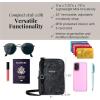 imageBaggallini Take Two Rfid5x725quot Lightweight Small Phone Wallet Crossbody BagNylon Travel PurseMidnight Blossom Print