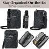 imageBaggallini Take Two Rfid5x725quot Lightweight Small Phone Wallet Crossbody BagNylon Travel PurseMidnight Blossom Print