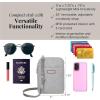 imageBaggallini Take Two Rfid5x725quot Lightweight Small Phone Wallet Crossbody BagNylon Travel PurseStone