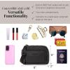 imageBaggallini Trifecta RFID Wallet 8quotx6quot Crossbody Women Convertible Fanny Pack Belt BagBlack Puff