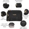 imageBaggallini Trifecta RFID Wallet 8quotx6quot Crossbody Women Convertible Fanny Pack Belt BagBlack W Gold Hardware