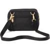 imageBaggallini Trifecta RFID Wallet 8quotx6quot Crossbody Women Convertible Fanny Pack Belt BagBlack W Gold Hardware