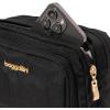 imageBaggallini Trifecta RFID Wallet 8quotx6quot Crossbody Women Convertible Fanny Pack Belt BagBlack W Gold Hardware