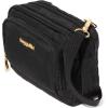 imageBaggallini Trifecta RFID Wallet 8quotx6quot Crossbody Women Convertible Fanny Pack Belt BagBlack W Gold Hardware