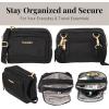 imageBaggallini Trifecta RFID Wallet 8quotx6quot Crossbody Women Convertible Fanny Pack Belt BagBlack W Gold Hardware