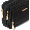 imageBaggallini Trifecta RFID Wallet 8quotx6quot Crossbody Women Convertible Fanny Pack Belt BagBlack W Gold Hardware