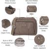 imageBaggallini Trifecta RFID Wallet 8quotx6quot Crossbody Women Convertible Fanny Pack Belt BagDark Umber Heritage
