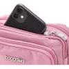 imageBaggallini Trifecta RFID Wallet 8quotx6quot Crossbody Women Convertible Fanny Pack Belt BagDusty Mauve