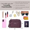 imageBaggallini Trifecta RFID Wallet 8quotx6quot Crossbody Women Convertible Fanny Pack Belt BagPlum Heritage