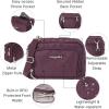 imageBaggallini Trifecta RFID Wallet 8quotx6quot Crossbody Women Convertible Fanny Pack Belt BagPlum Heritage