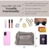 imageBaggallini Trifecta RFID Wallet 8quotx6quot Crossbody Women Convertible Fanny Pack Belt BagSterling Shimmer
